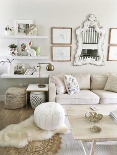 all white in your living room