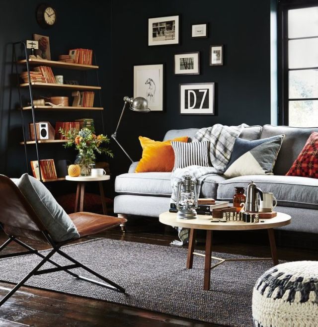 use dark style in your living room