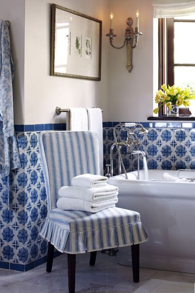 smooth tiles:Blue And White Forever