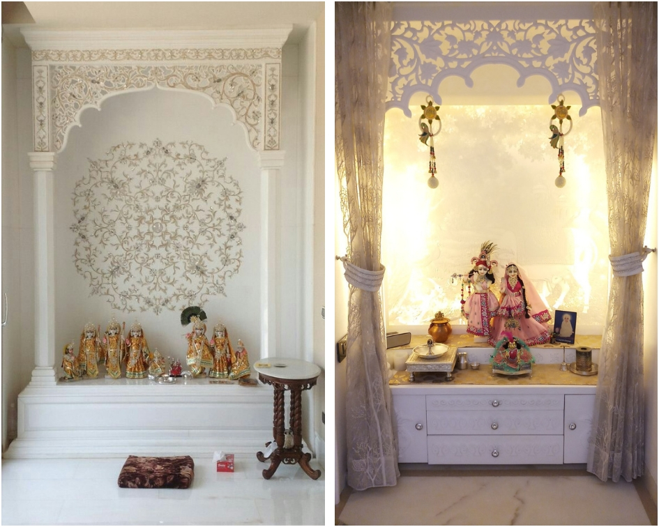 mandir in living room ideas