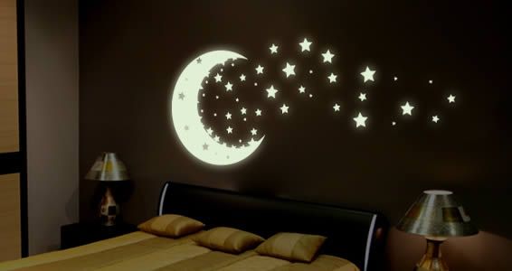 glow in the dark stars | DIY art