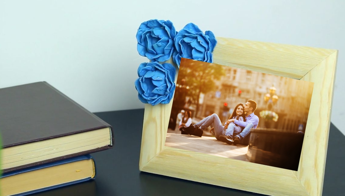 flower photo frame | photo frame decoration ideas