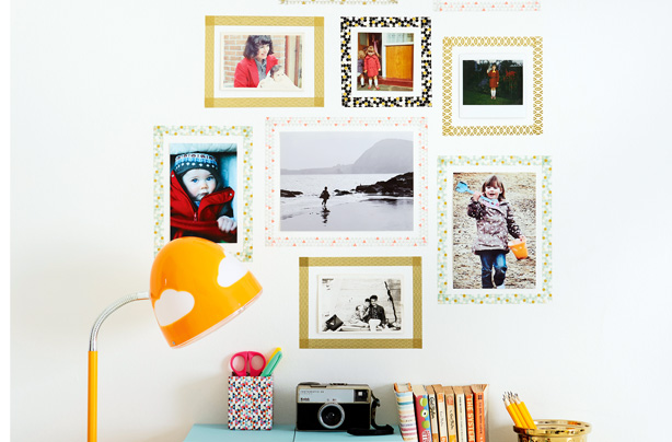 tape picture frames | DIY art