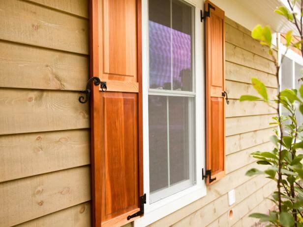 install Decorative Shutters for exterior windows