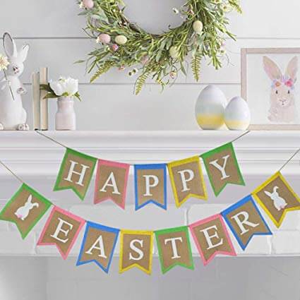 Easter bunting bunnies