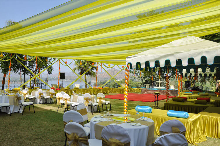 Classsic Dinner Lawn indian wedding design