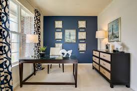 Paint an accent wall:Office wall decor ideas