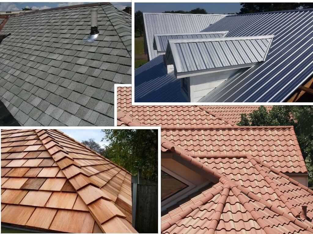 different types of roofs