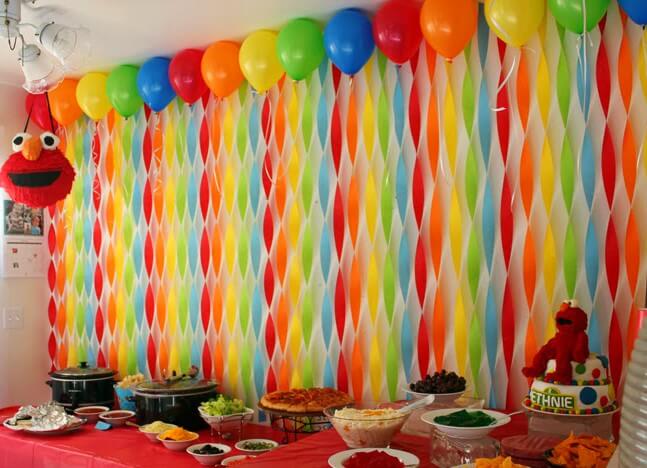 Ganapati Decorations With Streamers