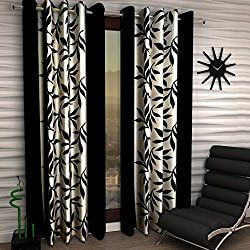 Black and white curtains