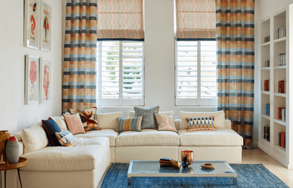 Striped Curtains for Guest Room