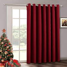 Modern Red and White Curtain for arched window