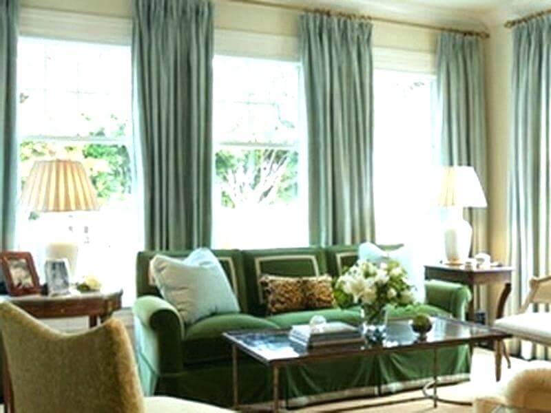 Add multiple arch windows curtains on with adjacent walls