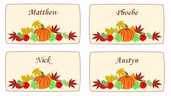 Place Cards with Purpose