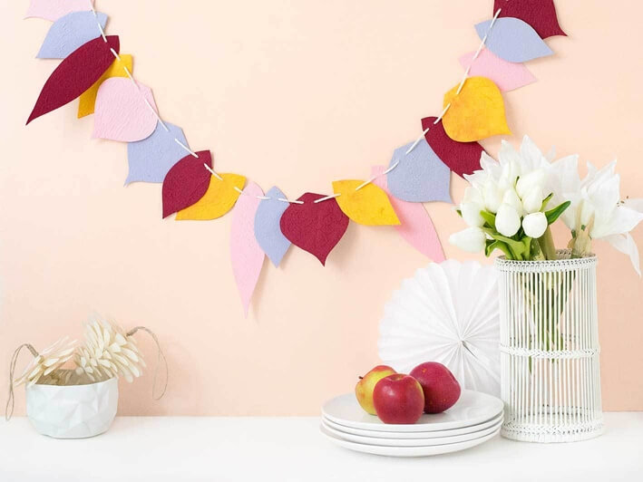 Paper Fall Leaf Garland