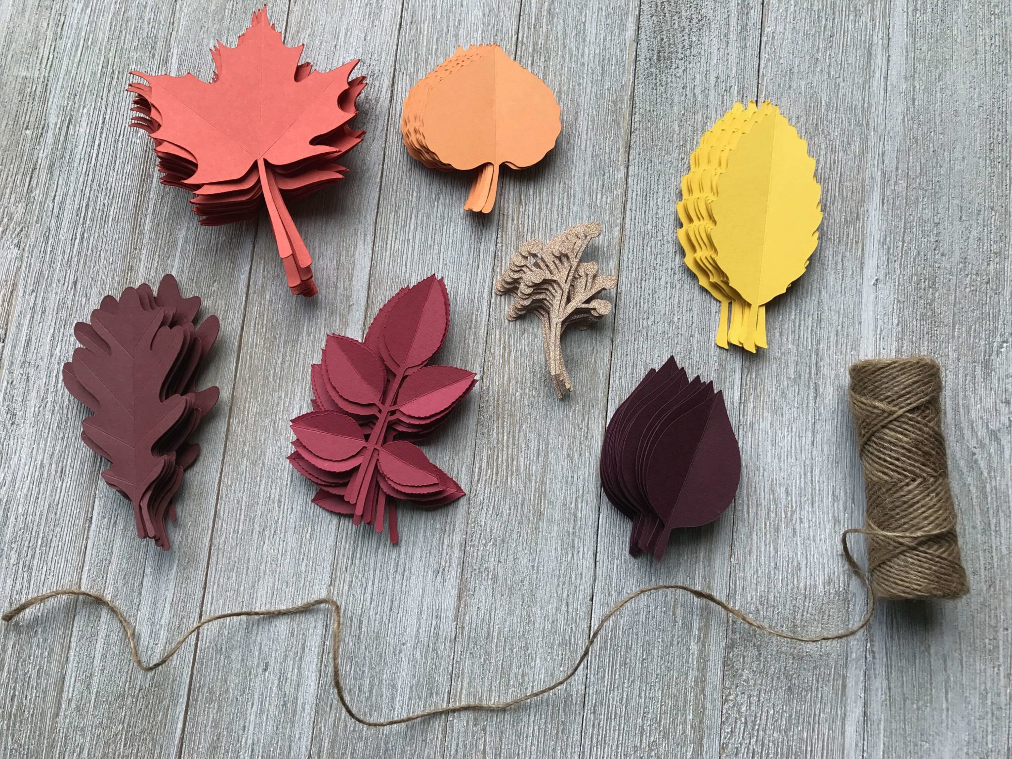 Paper Fall Leaf Garland