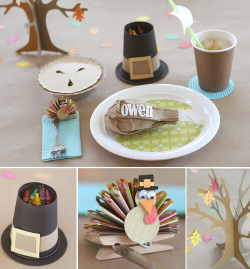 Creative kids Table:15 Best Ideas for Thanksgiving Decorations 